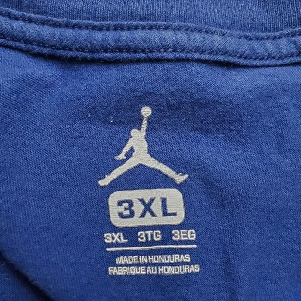 Nike Air Jordan Blue Jumpman Logo Graphic Tee Size 3 XL